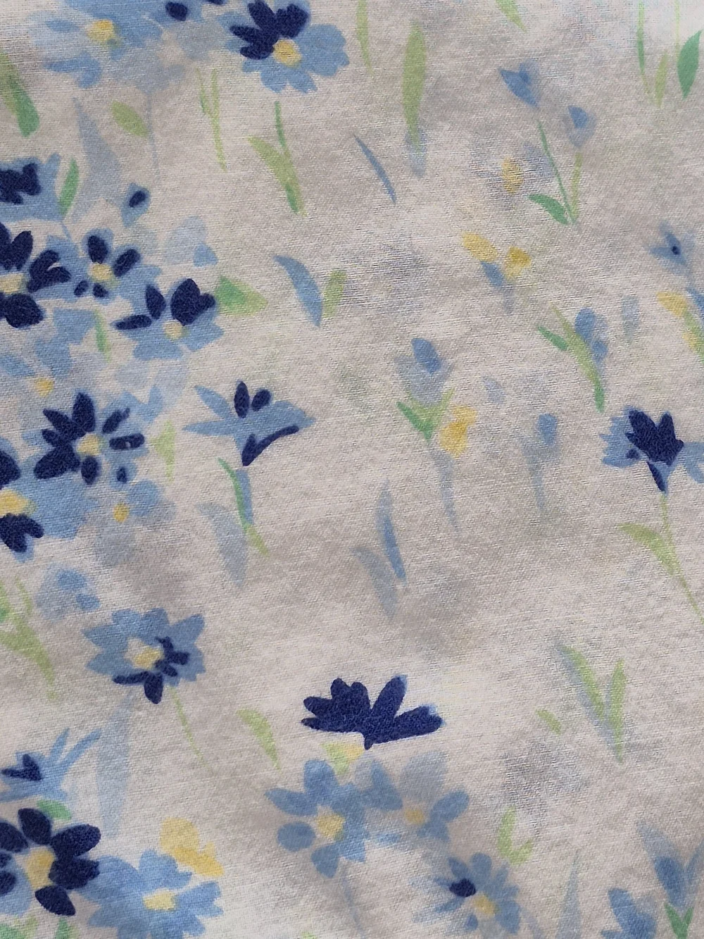 Eileen West "Ditsy" Floral Sleevelees Short Cotton Lawn Nightgown - Picture 7 of 12